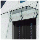 Glass canopy system 1